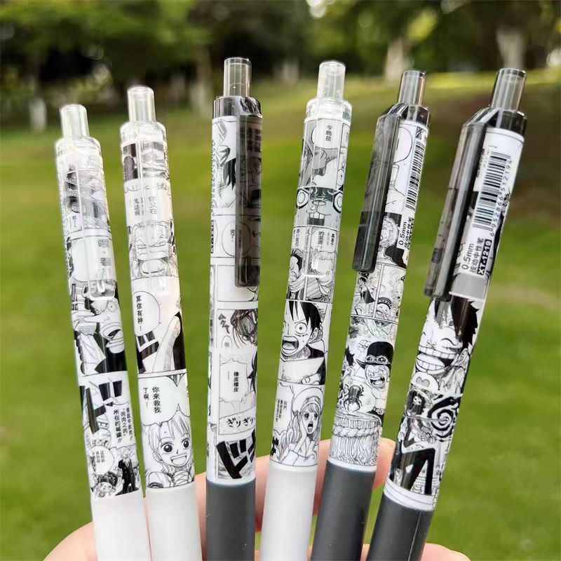 Luffy/Zoro Press the neutral pen six pieces with 0.5mm black pen