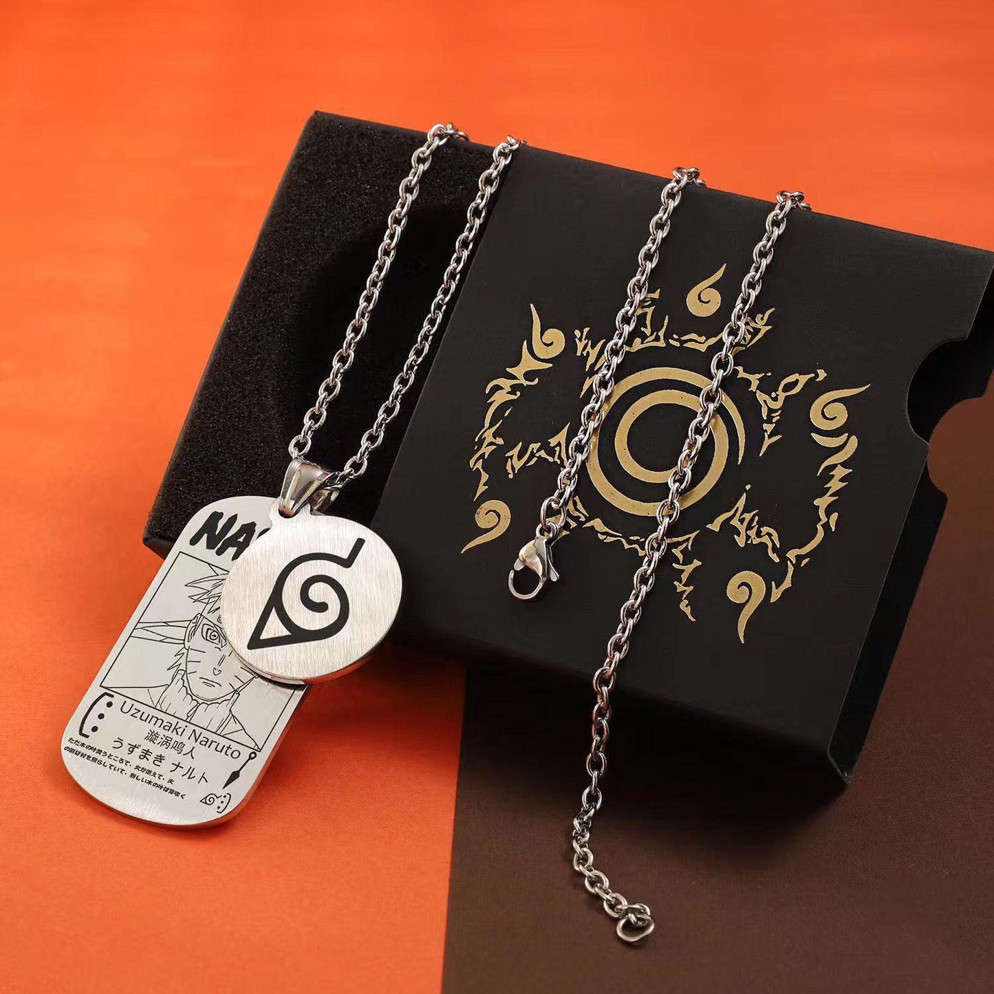 Uzumaki/Sasuke/Kakashi Ninja series handsome necklace with finish