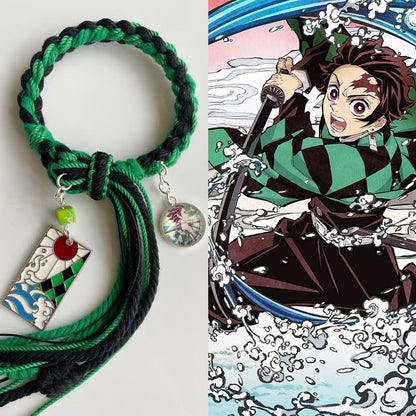 Tanjirou/Nezuko Fine Braided Bracelet Charming Accessories