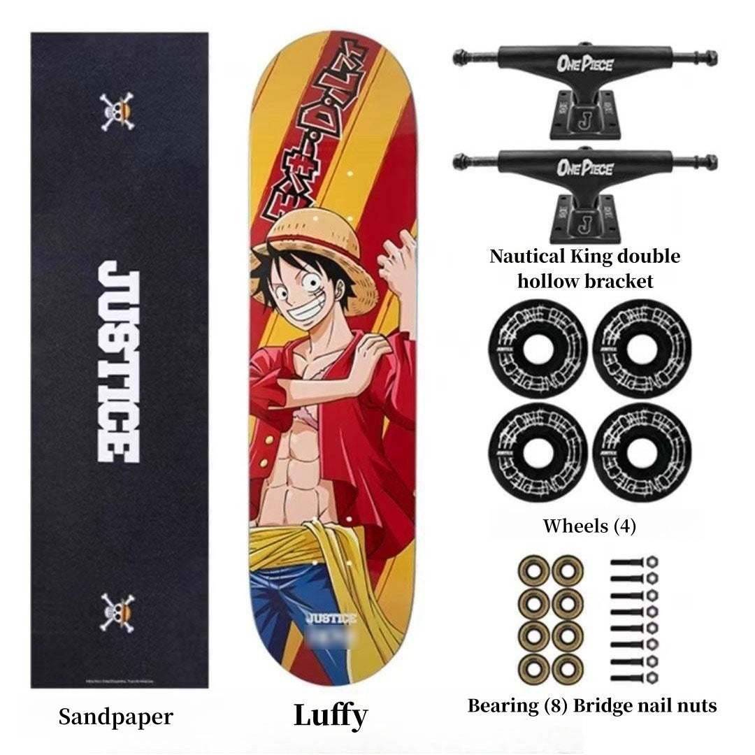 Luffy/Zoro Professional Fine Pattern Skateboard(Size:80CM×20CM)