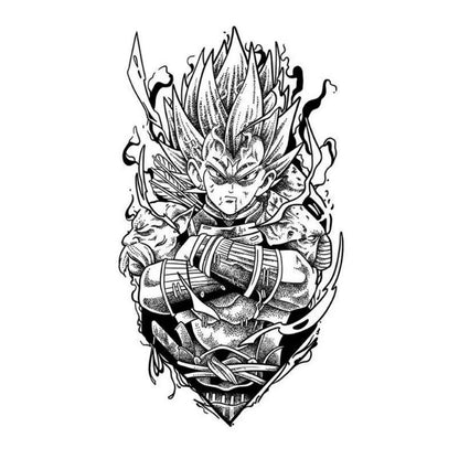 Son Goku Herbaceous juice semi-permanent tattoo stickers are durable and waterproof