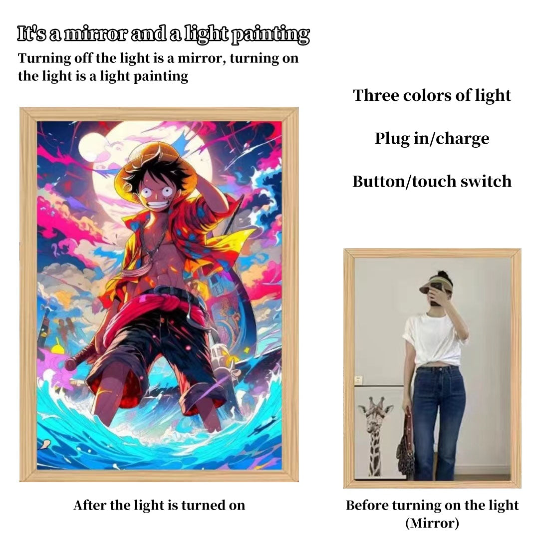 Luffy/Zoro/Sanji can be used as mirrors and decorative paintings light painting