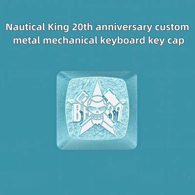 Luffy/Zoro role logo metal keyboard cap