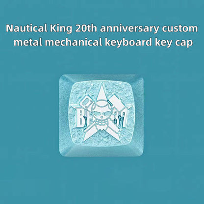 Luffy/Zoro role logo metal keyboard cap