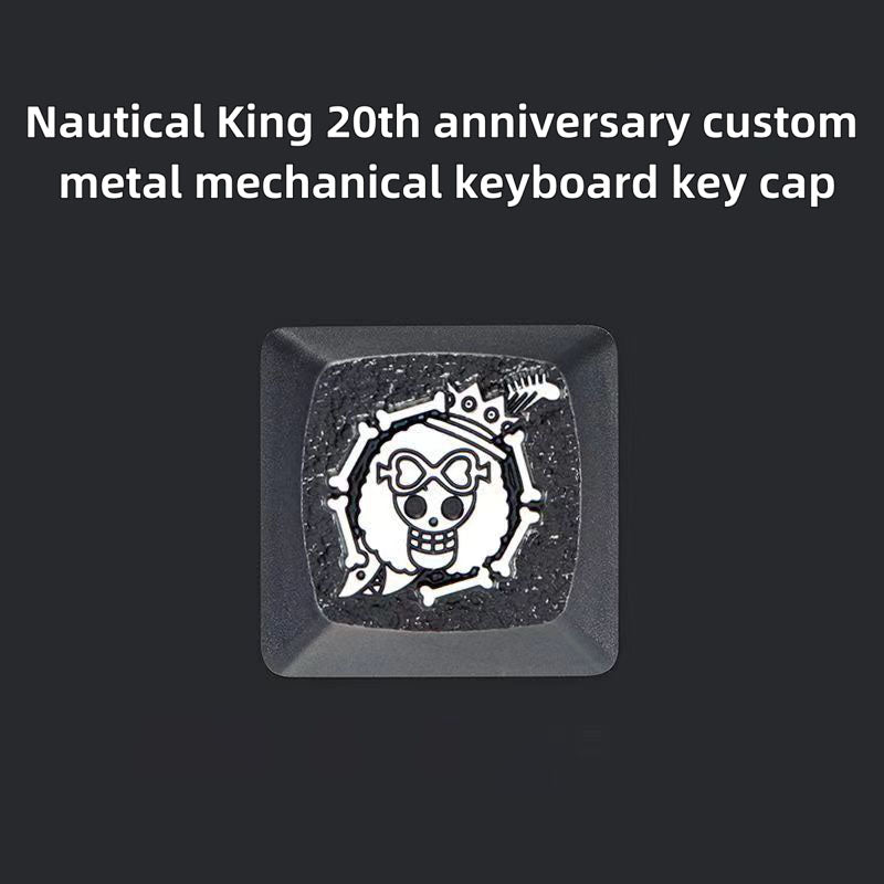 Luffy/Zoro role logo metal keyboard cap