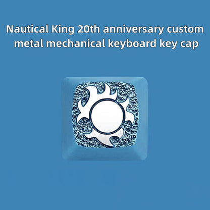 Luffy/Zoro role logo metal keyboard cap