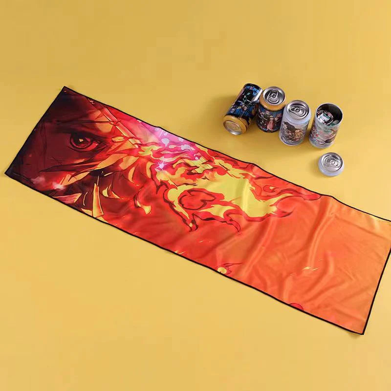 Kamado Tanjirou Towel Blind Box Sports Towel Cold Sense Chill Towel Quick Dry Sweat Towel Gift Towel