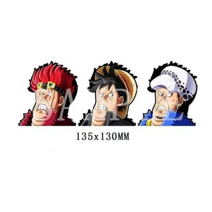 Luffy/Zoro/Nami 3D gradient stickers