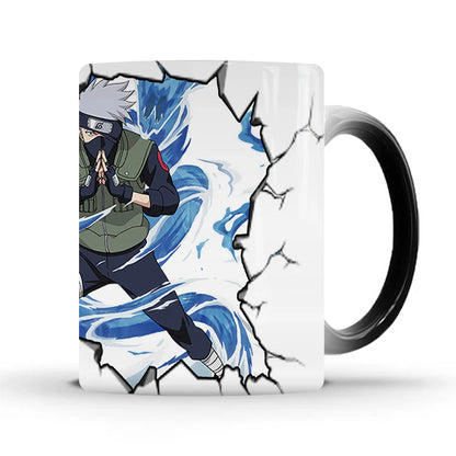 Uzumaki/Sasuke Color-Changing Mug Ceramic Heated Water Gradient Magic Coffee Mug cup