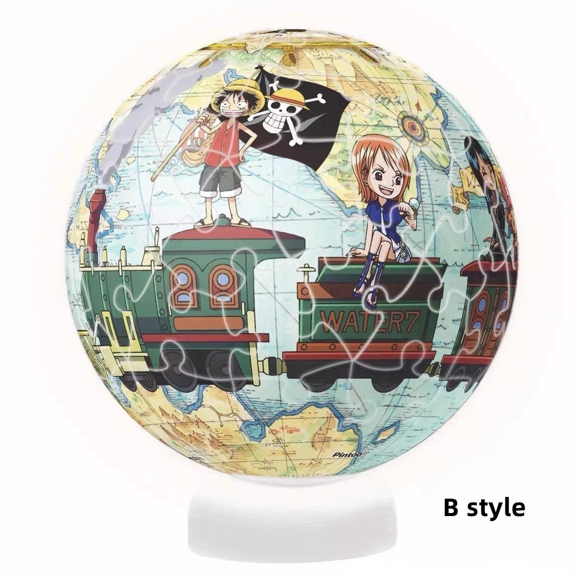 Luffy/Zoro lovely cartoon handmade DIY puzzle little night light