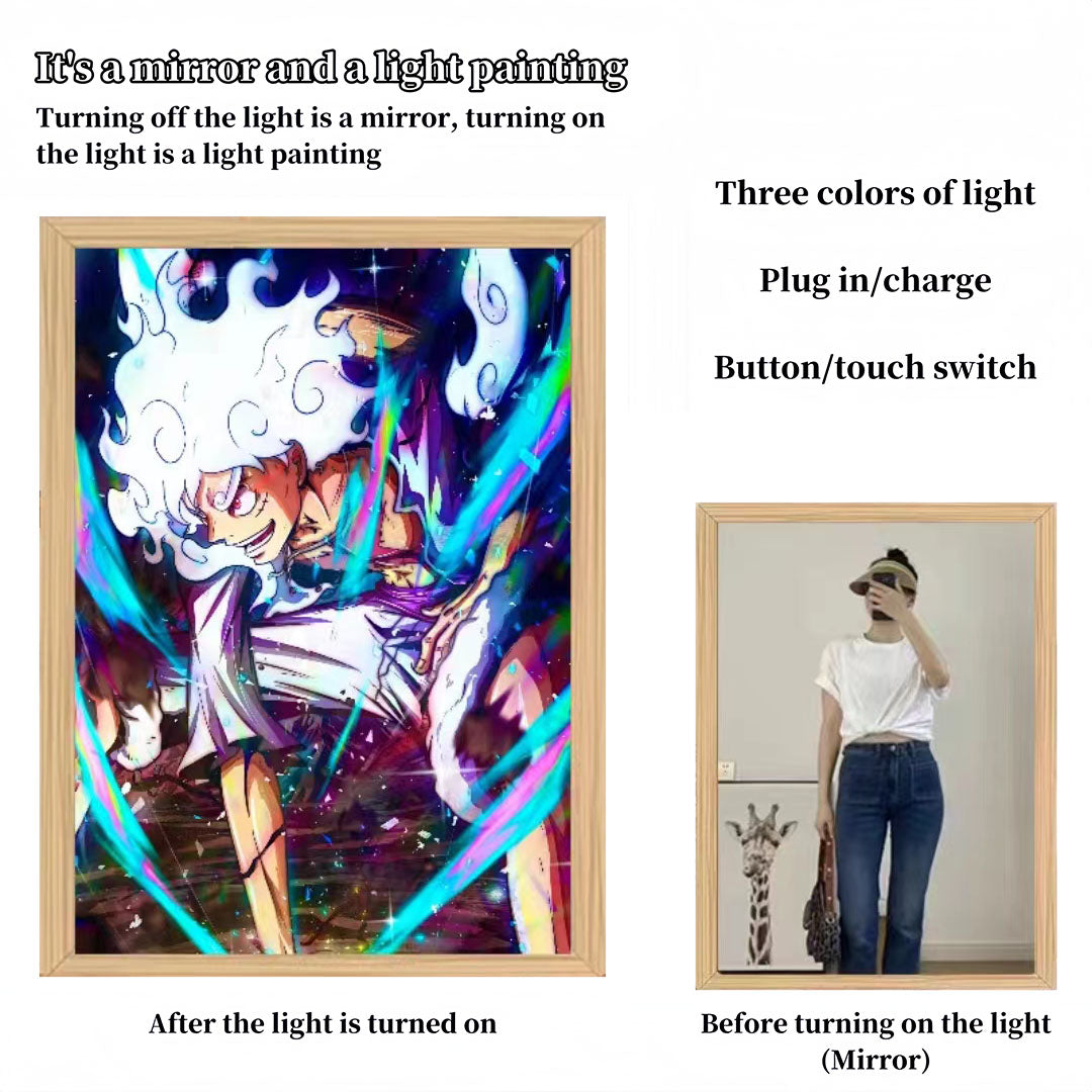 Luffy/Zoro/Sanji can be used as mirrors and decorative paintings light painting