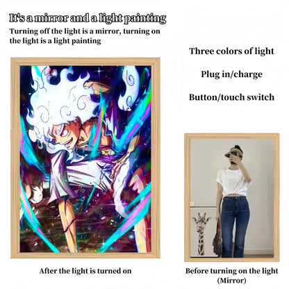 Luffy/Zoro/Sanji can be used as mirrors and decorative paintings light painting