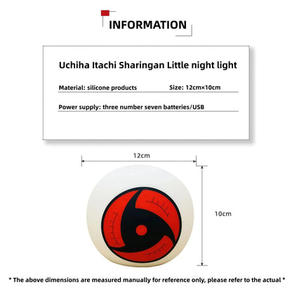 Uchiha Itachi Sharingan small night light three colors switch at will