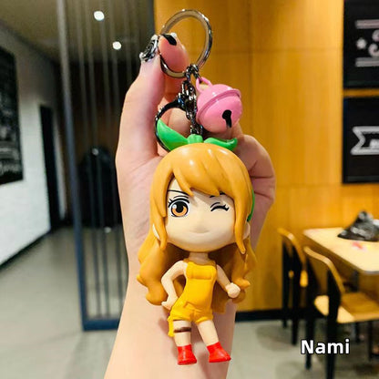 Luffy/Zoro/Nami/Sanji/Law/Sabo cute cartoon character key chain