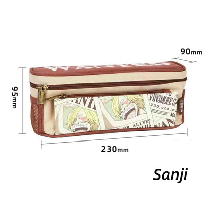 Luffy/Chopper/Zoro/Sanji figure pen bag with sufficient capacity