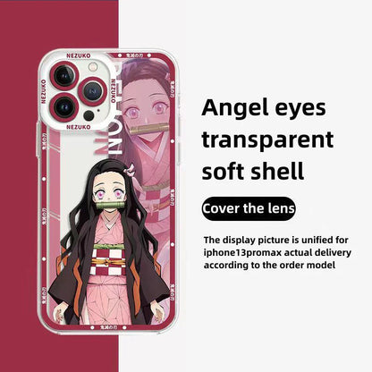 Tanjirou/Nezuko iPhone, Android phone case Apple Refined Trend silicone anti-collision phone case