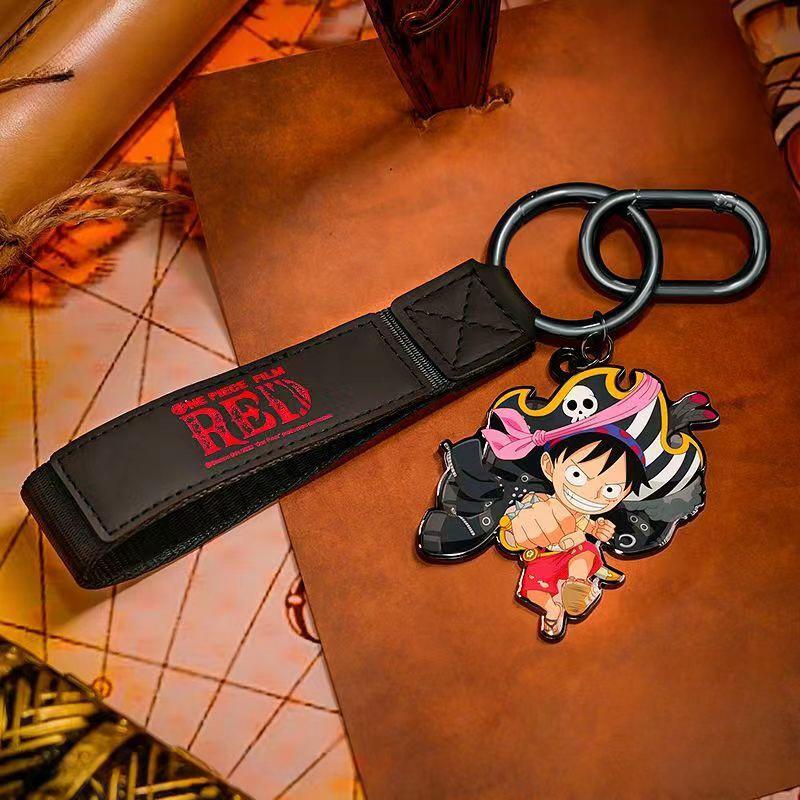 Luffy/Zoro/Shanks/Nami RED cool keychain accessory BLIND BOX