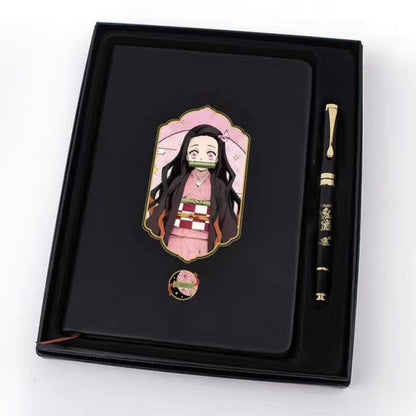 Tanjirou/Nezuko notebook and pen stationery set for smooth writing and exquisite notebooks