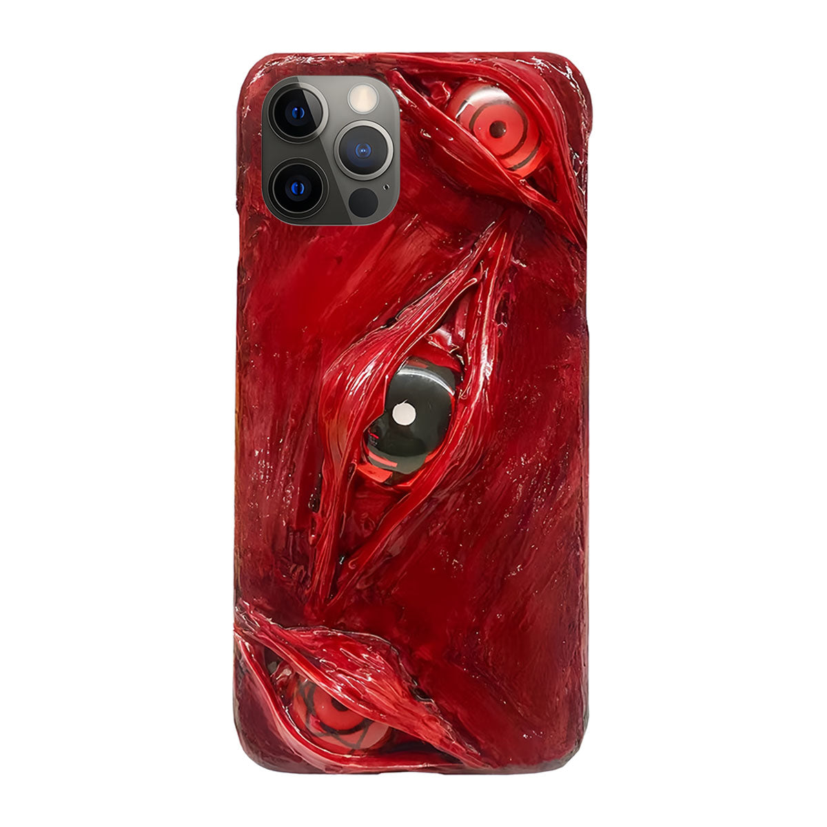 Sasuke Sharingan pure handmade mobile phone case Apple Trend Silicone Anti-collision phone case