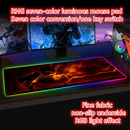 Kamado Tanjirou seven color light color change thickened LED light keyboard pad