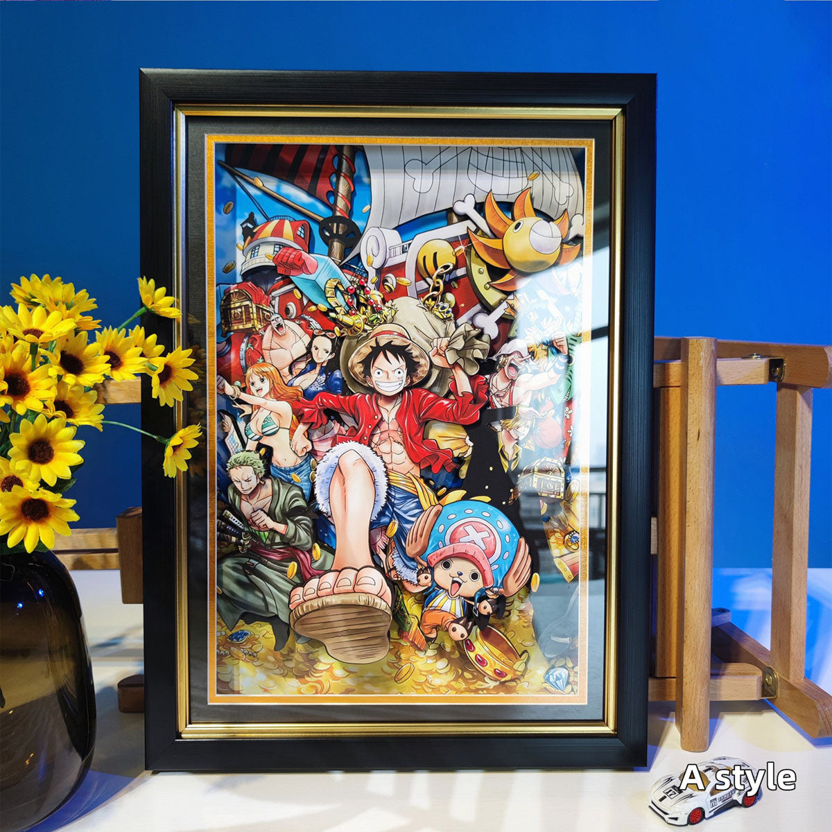 Going Merry/Thousand Sunny handsome cartoon handicraft 3D drawing