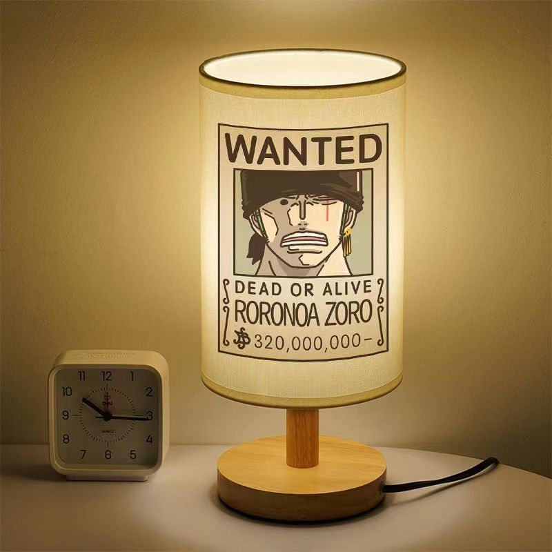 Luffy/Zoro small table lamp led lamp Student eye protection warm lamp