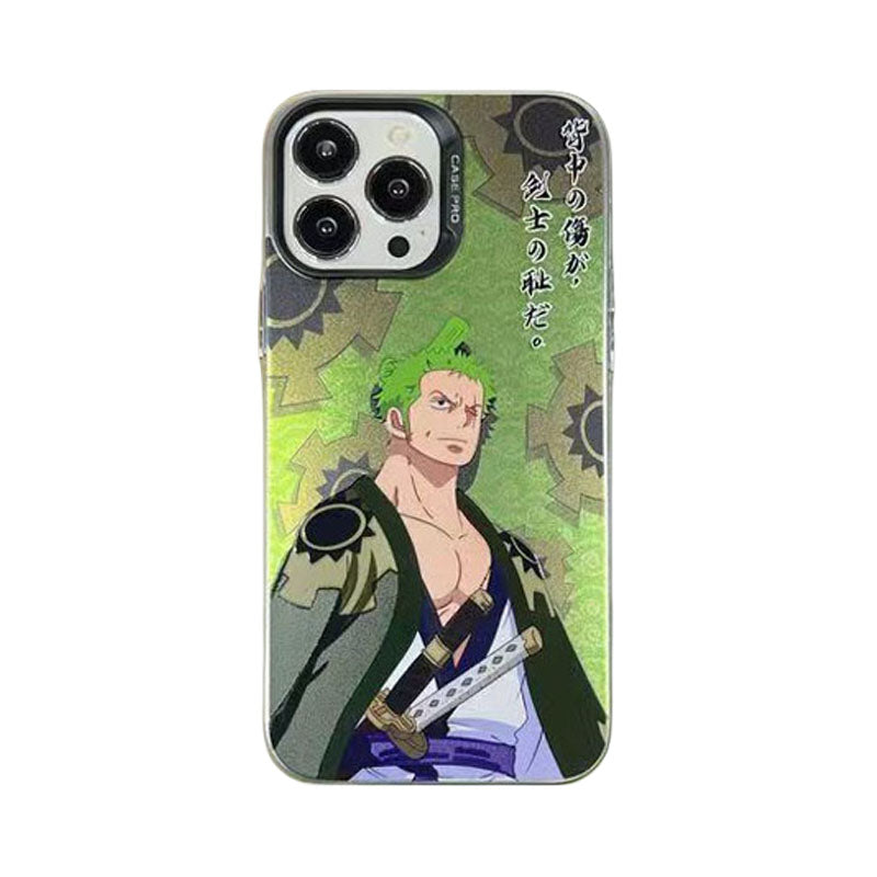 Luffy/Zoro iPhone silicone crash-resistant phone case