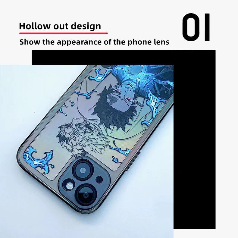 Tanjirou/Zenitsu Apple exquisite Trend Silicone Anti-collision phone case