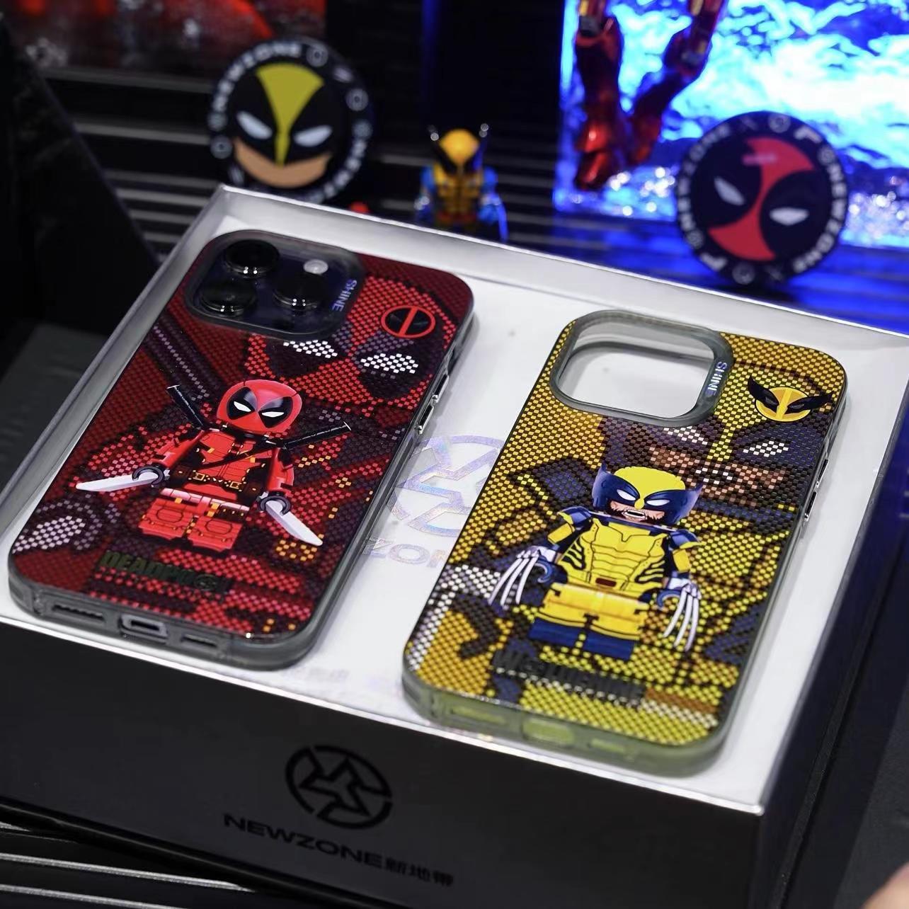 Deadpool/Wolverine iPhone silicone crash-resistant phone case