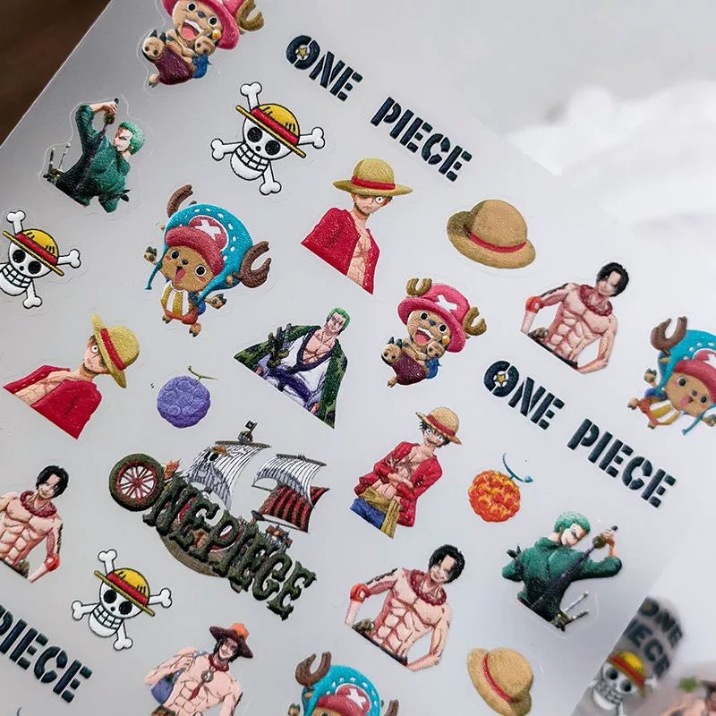 Luffy/Zoro Nail Stickers - A Must-Have Fashion Item For Anime Fans