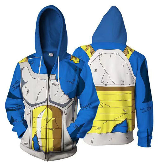 Vegeta cos Hoodie casual spring and autumn coat with hood