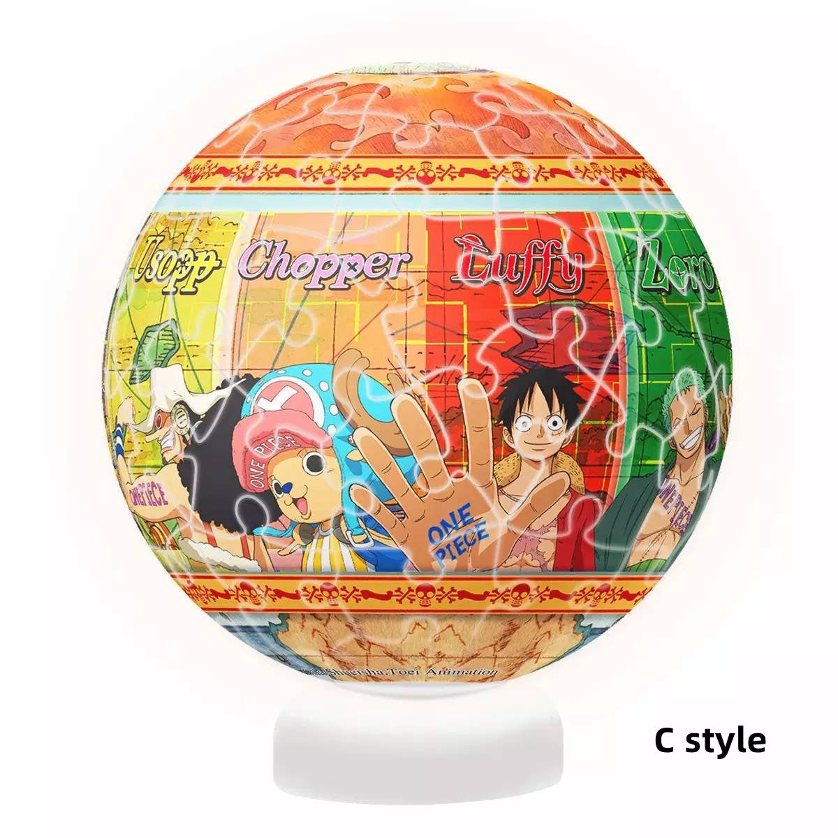 Luffy/Zoro lovely cartoon handmade DIY puzzle little night light