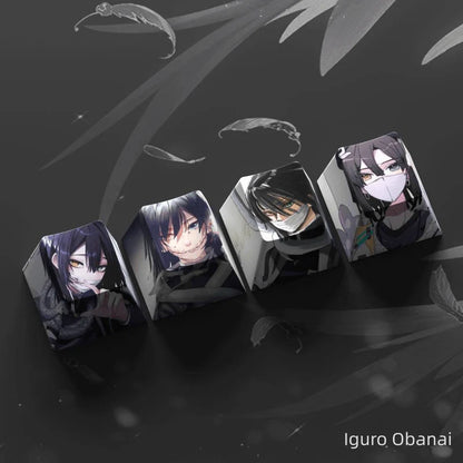 Nezuko/Tanjirou/Tokitou Muichirou Creative transparent cute mechanical keyboard cap