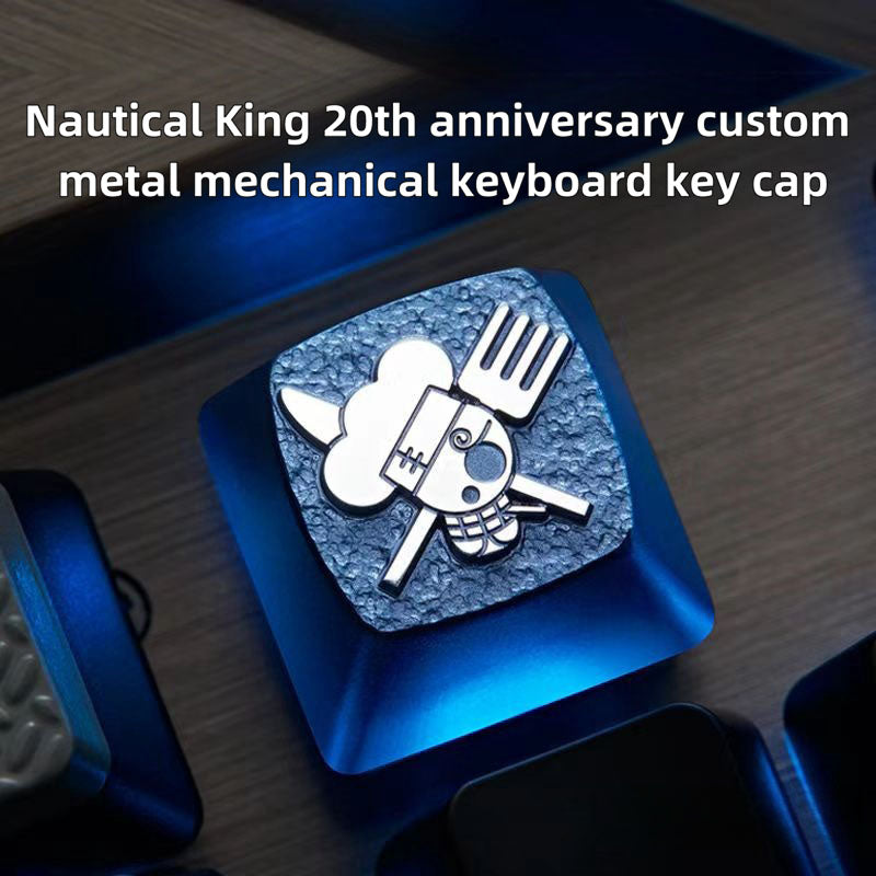 Luffy/Zoro role logo metal keyboard cap