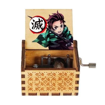 Tanjirou/Nezuko handmade wooden music box Music box creative music box