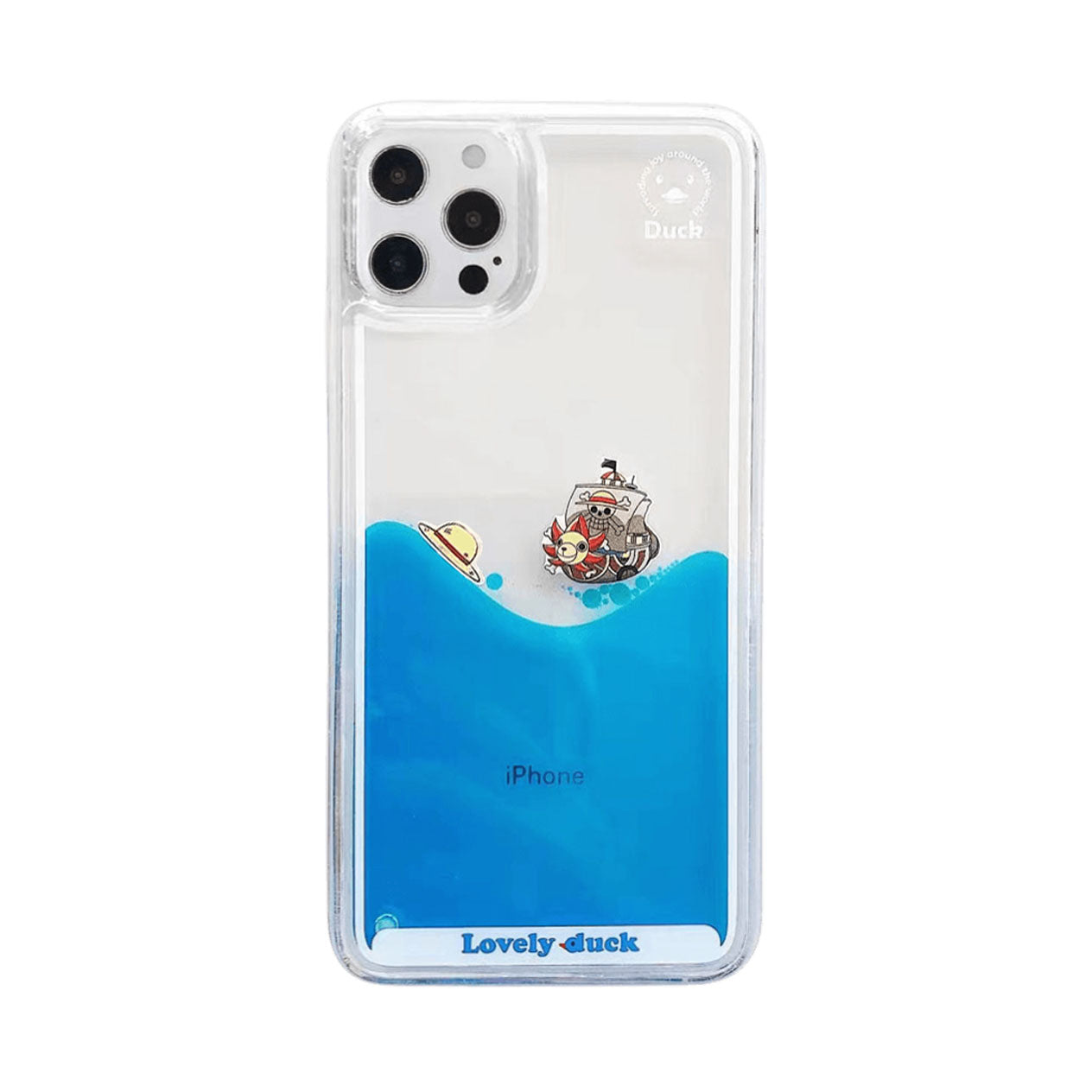 Luffy/Zoro/Ace iPhone Liquid Quicksand collision avoidance case