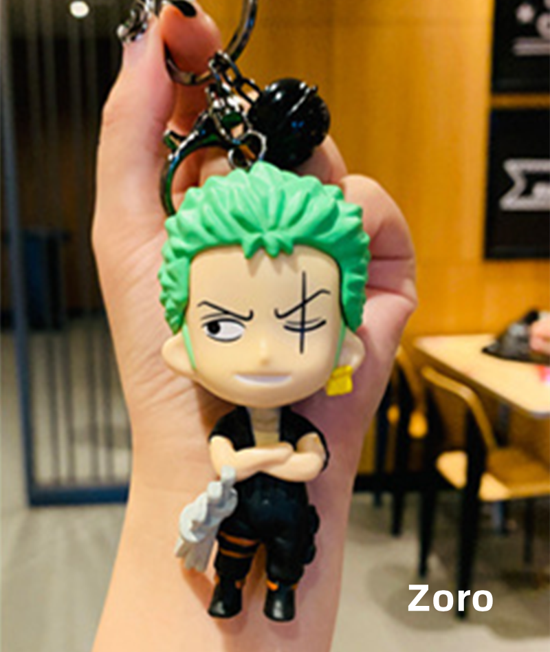 Luffy/Zoro/Nami/Sanji/Law/Sabo cute cartoon character key chain