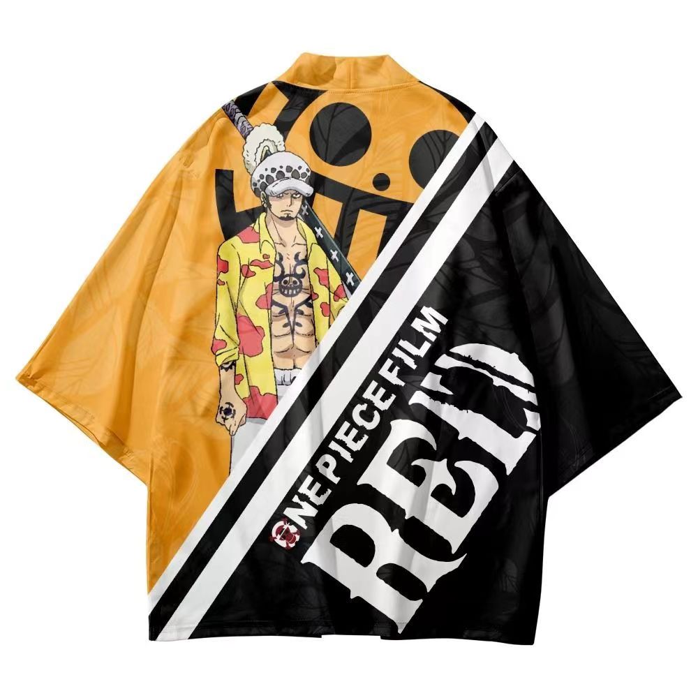 Luffy/Shanks/Law/Hancock/Uta figure printing short sleeve shorts suits