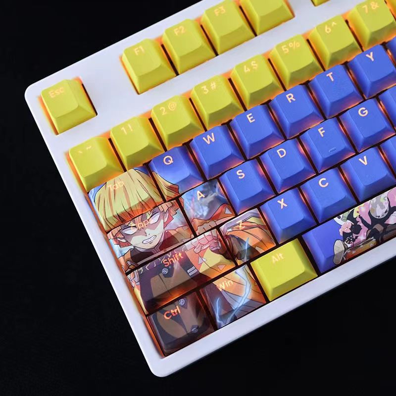 Nezuko/Tanjirou/Tokitou Muichirou Creative transparent cute mechanical keyboard cap