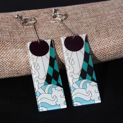 Tanjirou/Nezuko exquisite earrings for a unique charm