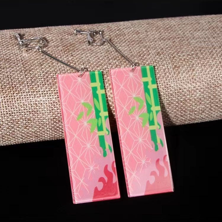 Tanjirou/Nezuko exquisite earrings for a unique charm