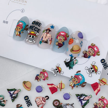 Luffy/Zoro Nail Stickers - A Must-Have Fashion Item For Anime Fans