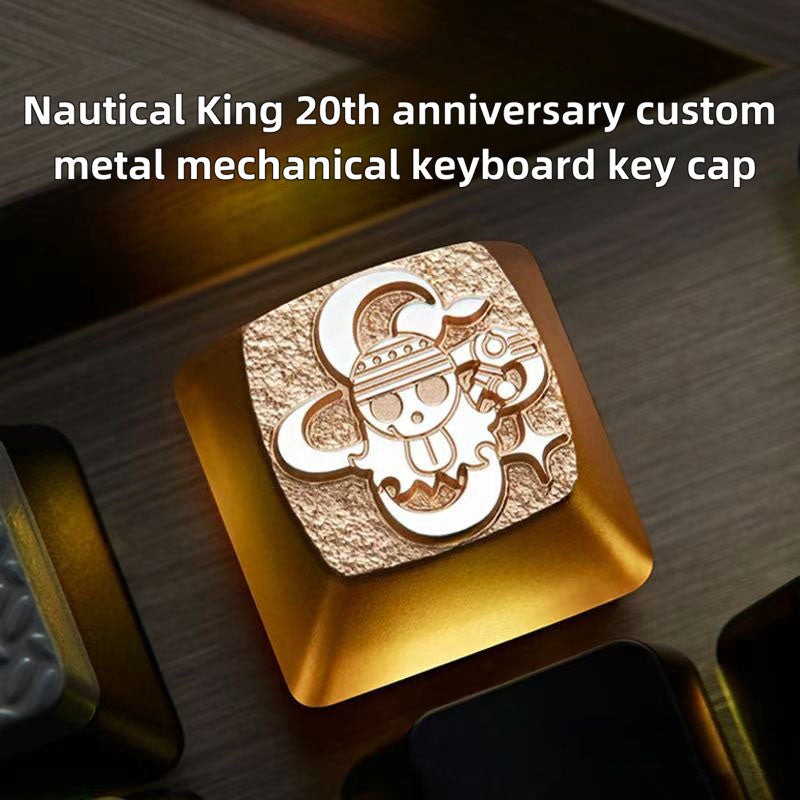 Luffy/Zoro role logo metal keyboard cap