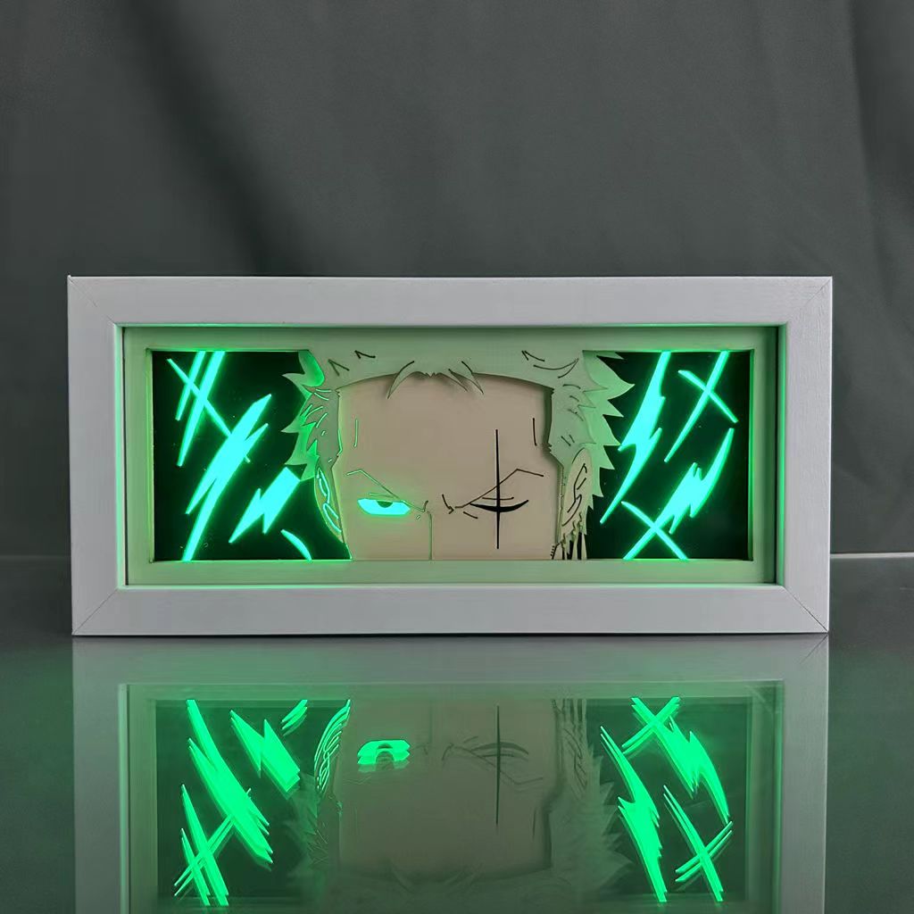 Luffy/Ace/Zoro three-dimensional character photo frame decoration