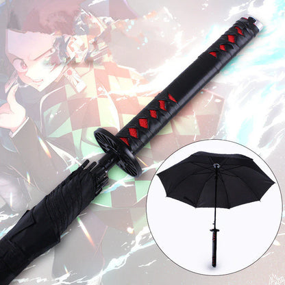 Tanjirou Cool Semi-Automatic  umbrella And An Umbrella That Folds