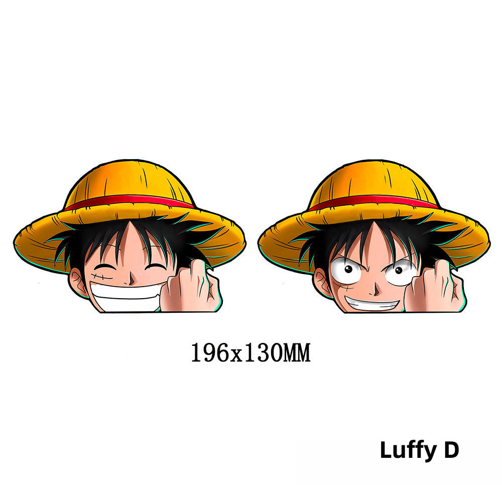 Luffy/Zoro/Nami 3D gradient stickers