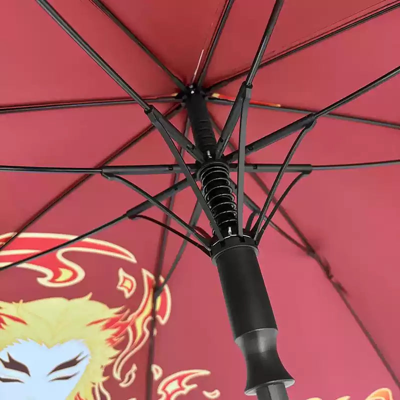 Rengoku Kyoujurou Cool Projection Umbrella - Anime fantasy in the rain