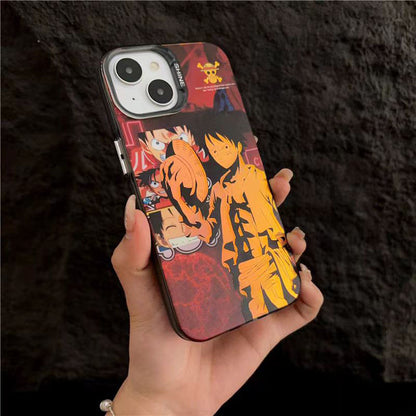 Luffy/Zoro iPhone silicone crash-resistant phone case