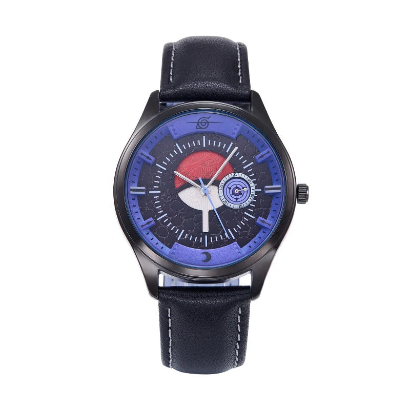 Sasuke/Kakashi/Itachi Men and women's all-purpose quartz watch,30M waterproof, 40MM black dial