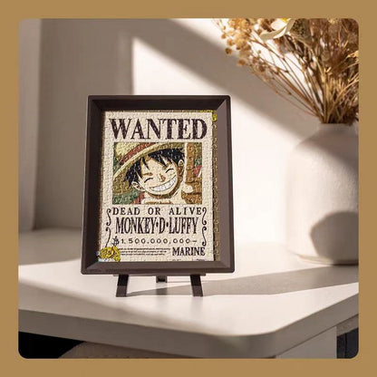 Luffy Character Bounty Small Puzzle Photo Frame Decoration